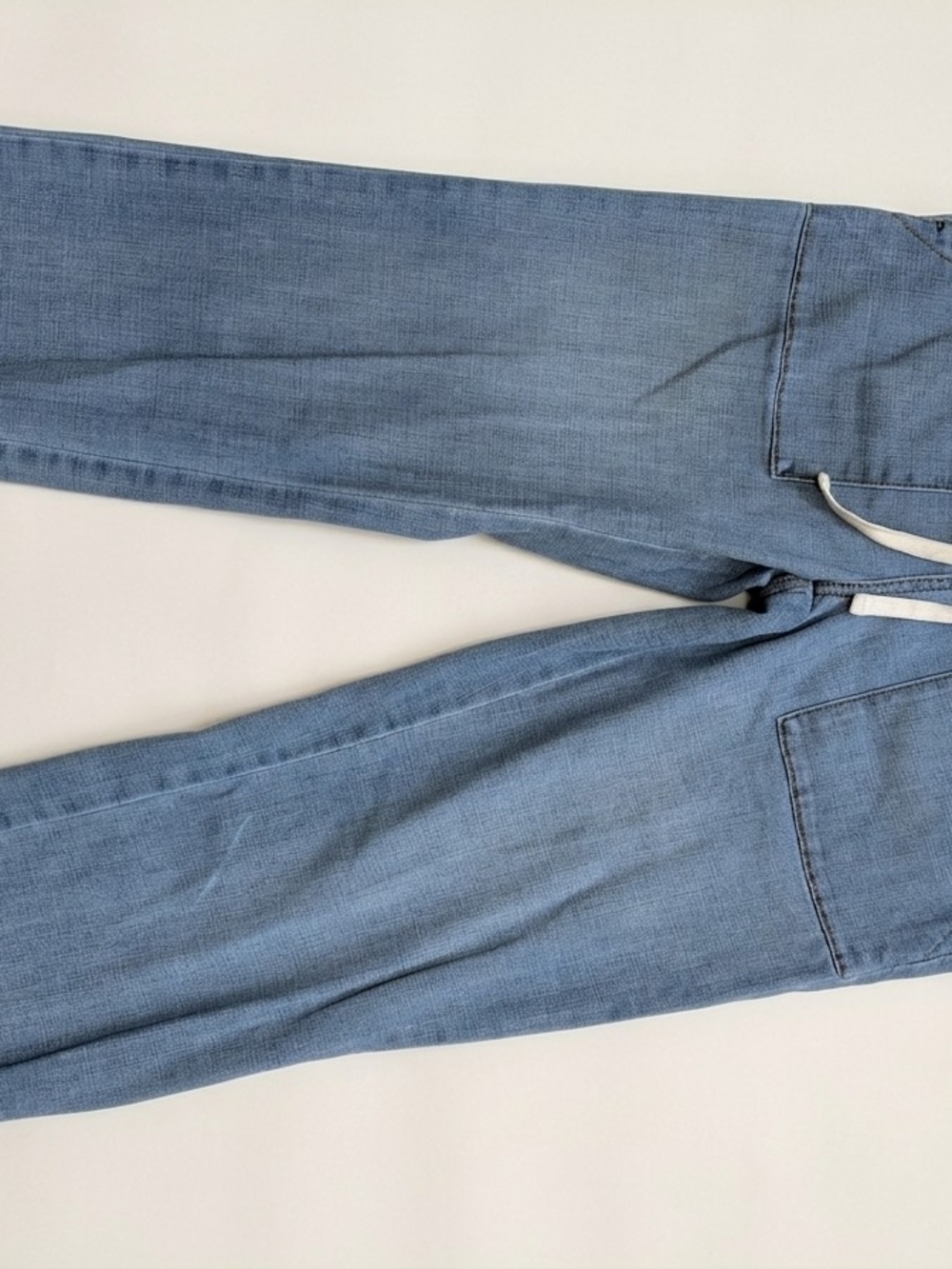 Buffalo by David Bitton Women's Light Wash Denim Drawstring Joggers